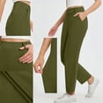 thumbnail image 1 of BXINGOHAI Wide Leg Stretchy Work Pants Women Pull on Dress Pants High Waisted Business Casual Trousers Slacks for Women, 1 of 7