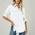 thumbnail image 1 of BXINGOHAI Women's UPF 50 Long Sleeve UV Sun Protection Safari Shirts Outdoor Quick Dry Fishing Hiking Travel Shirts White,2XL, 1 of 7