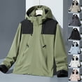 thumbnail image 1 of BXINGOHAI Women's Waterproof Rain Jacket with Hood Breathable Lightweight Windbreaker Rain Shell Coat Dark Gray 3XL, 1 of 6