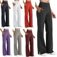thumbnail image 1 of BXINGOHAI Women's Wide Leg Pants with Pockets High Waist Loose Sweatpants Casual Lounge Yoga Workout Palazzo Black 2XL, 1 of 7