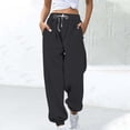 thumbnail image 1 of BXINGOHAI Women's Wide Leg Sweatpants Fleece Baggy Straight Leg Lounge Pants Fall Outfits Athletic Joggers with Pockets Gray,S, 1 of 6