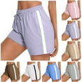 thumbnail image 1 of BXINGOHAI Womens Pajama Shorts Soft Comfy Sleep Shorts Casual Elastic Waist Pj Short with Pockets Blue 2XL, 1 of 8