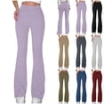 thumbnail image 1 of BXINGOHAI Womens Ribbed Wide Leg Lounge Pants with Pockets Casual Relaxed Comfy Loose Soft Knit Pajama Pants with Drawstring Khaki XL, 1 of 7