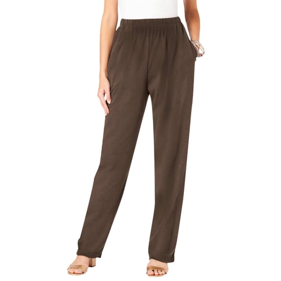 BXINGOHAI Womens Thin Fleec Sweatpants Plus Size Joggers Pants Solid Elastic Waist Lounge Pants Outdoor Running Workouts Sweatpant With Pockets Brown,M