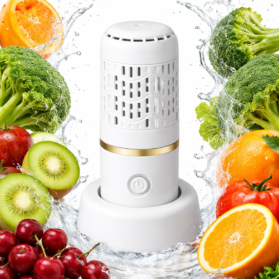 BXIRSM 2 in 1 Portable Fruit Vegetable Cleaner Machine, Mini Capsule Dishwasher USB Rechargeable IPX7 Waterproof, One-Touch for Small Dishes Apartment Dorm RV Travel