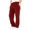thumbnail image 1 of BXJX Boys' Athletic Jogger Pants- Elastic Waist Loose Side Pockets Casual Sweatpants with Tapered Leg Wine Size 7-8 Years, 1 of 8