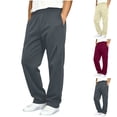 thumbnail image 1 of BXJX Boys Cotton Sweatpants, Outdoor Elastic Waist Casual Comfortable Sports Pants for Kids Gray Size 10-12 T, 1 of 7