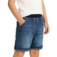 thumbnail image 1 of BXJX Boys Denim Shorts, School Elastic Waist Summer Relaxed Fit Kids Jean Shorts Blue Size 9-10T, 1 of 6