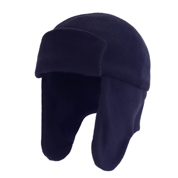 BXJX Boys Fleece Hats, Outdoor Windproof Thermal Cute Kids Winter Hats Navy Size 1-2 T