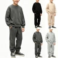 thumbnail image 1 of BXJX Boys Outfit Sets Size 8, 2 Piece Sports Long Sleeve Spring Fall Sweatshirt and Jogger Pants Sets, 1 of 7