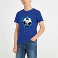 thumbnail image 1 of BXJX Boys Summer T-Shirts, Casual Crew Neck Short Sleeves Sport Kids Graphic Tees Blue Size 12-13 T, 1 of 7