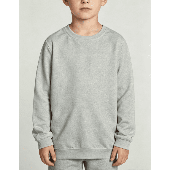 BXJX Boys Sweatshirts, Long Sleeve Spring Fall Crew Neck Comfortable Pullover Tops Gray Size 2-3 T