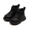 thumbnail image 1 of BXJX Girls Ankle Boots, Zipper Slip-Resistant School Fall Winter Kids Causal Boots Black Size 9.5 Little Kids, 1 of 6
