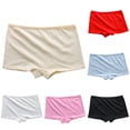 thumbnail image 1 of BXJX Girls Boxer Briefs Size 6 T, Breathable Solid Color Stretch Cotton Kids Underwear Beige, 1 of 6