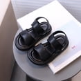 thumbnail image 1 of BXJX Girls Casual Sandals, Open Toe Slip-Resistant Comfortable Adjustable Strap Summer Shoes Black Size 4 T, 1 of 3