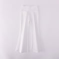 thumbnail image 1 of BXJX Girls Leggings, Stretchable Slim Fit Dance High Waist Flare Pants for Kids White Size 6-7 T, 1 of 5