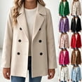 thumbnail image 1 of BXJX Girls Peacoats Size 10-12, Long Sleeve Casual Lapel Collar Double Reasted Kids Mid-length Outerwear, 1 of 9