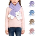 thumbnail image 1 of BXJX Girls Plush Scarf, Thick Casual Lightweight Thermal Neck Warmer for Winter Purple Size Free Size, 1 of 7