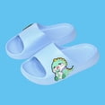 thumbnail image 1 of BXJX Girls Slide Sandals, Open Toe Pool Waterproof Slip-Resistant Kids House Slippers Sky Blue Size 12-12.5(Little Kids), 1 of 7