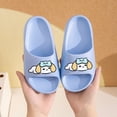 thumbnail image 1 of BXJX Girls Slide Sandals, Open Toe Shower Waterproof Slip-Resistant Kids House Slippers Sky Blue Size 12.5-12.5(Little Kids), 1 of 5