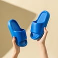 thumbnail image 1 of BXJX Girls Slide Sandals, Open Toe Soft Sole Bathroom Slip-Resistant Kids House Slippers Blue Size 5.5 T, 1 of 3