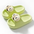 thumbnail image 1 of BXJX Girls Slide Sandals, Soft Sole Slip-Resistant Open Toe Shower Kids House Slippers Green Size 3 T, 1 of 4