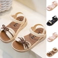 thumbnail image 1 of BXJX Girls Summer Sandals, Non Slip Beach Adjustable Strap Open Toe Shoes for Kids Brown Size 13(Little Kids), 1 of 8