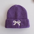 thumbnail image 1 of BXJX Girls Winter Beanies, Warm Stretchable Casual Knitting Cotton Kids Casual Hats Purple Size Free Size, 1 of 3