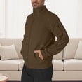 thumbnail image 1 of BXJX Men's Stand Collar Jacket- Coffee Size XL, 1 of 8