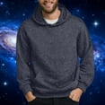 thumbnail image 1 of BXJX Men's Starry Sequin Hoodie with Pockets - Casual Fashion 2033 Tops Crewneck Fall Sparkling Pullover for Parties Gray Size 2XL, 1 of 9
