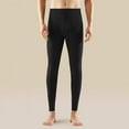thumbnail image 1 of BXJX Men's Thermal Compression Pants- Casual Warm Fleece Lined Straight Lightweight Thermal wear Leggings Black Size 3XL, 1 of 7