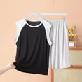 thumbnail image 1 of BXJX Mens 2 Piece Lounge Outfits- Tank Top and Shorts Pajamas Casual Sleepwear Summer Comfy Set Gray Size 2XL, 1 of 3