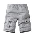 thumbnail image 1 of BXJX Mens Cargo Shorts With Pockets- Elastic Waist Casual Fashion Drawstring Summer Shorts Gray Size L, 1 of 6