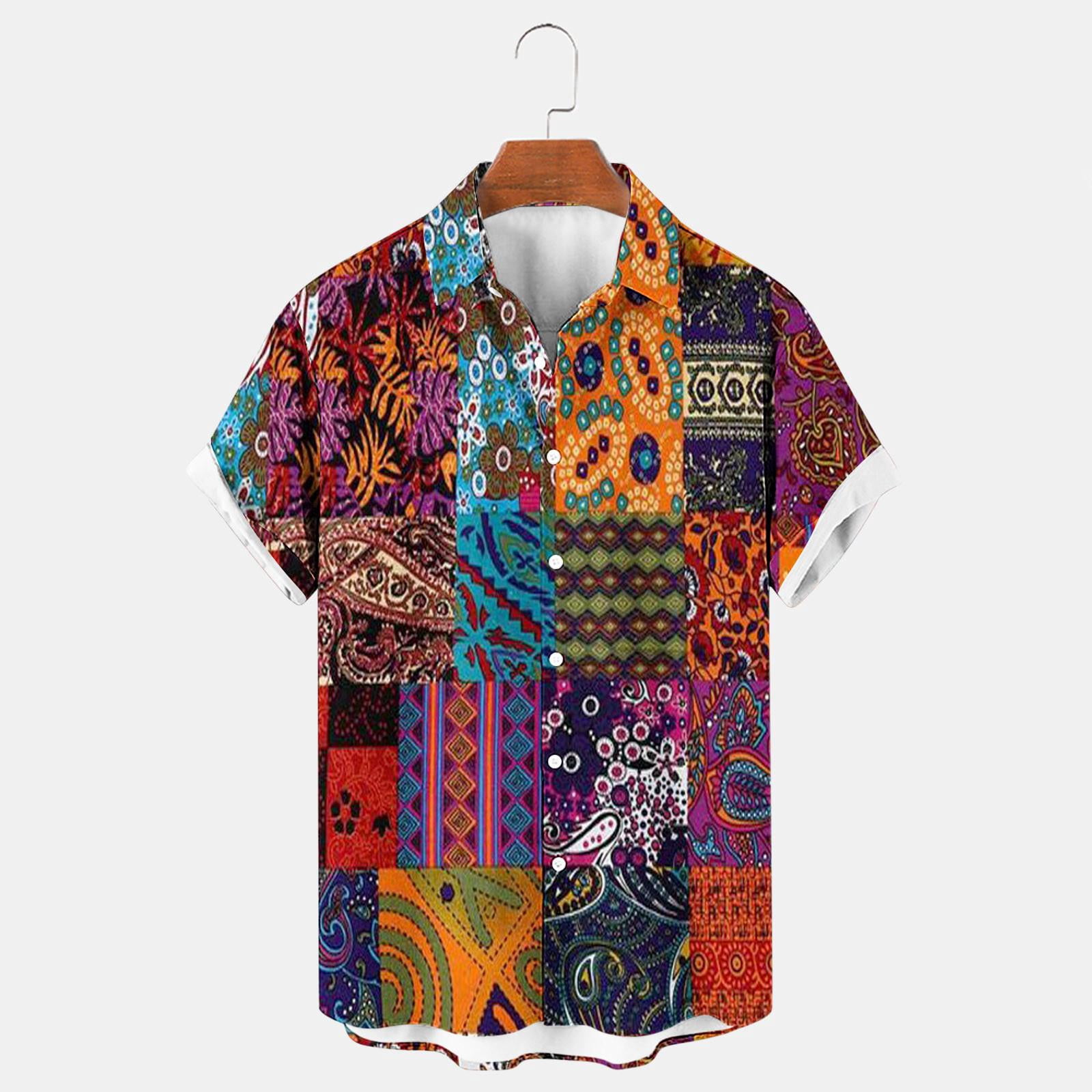Casual Graphic Button Shirt