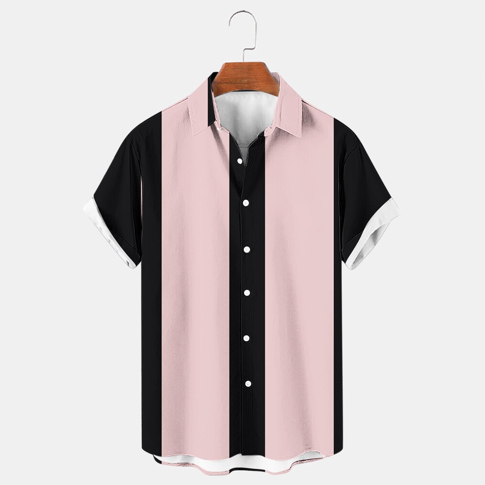 Men's Graphic Button Down Short Sleeve Top main image 1
