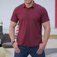 thumbnail image 1 of BXJX Mens and Big Mens Cotton Button Down Shirts- Casual Professional Business Summer Shirts Red Size 3XL, 1 of 9