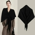 thumbnail image 1 of BXJX Shrugs For Women- Knitted Winter Cape Triangle Pashmina Scarf Wrap A, 1 of 9