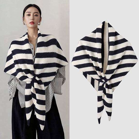 BXJX Shrugs For Women- Winter Cape Triangle Pashmina Knitted Scarf Wrap C