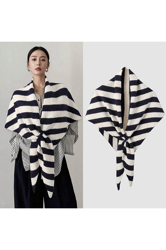 Shrugs For Women- Winter Cape Triangle Pashmina Knitted Scarf Wrap C