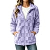 BXJX Womens Quilted Jackets- Fashionable Round Neck Loose Fall Winter ...
