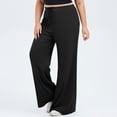 thumbnail image 1 of BXJX Womens Plus Size Yoga Pants, Gym Wide Leg Tummy Control High Waist Workout Pants Black Size 3XL, 1 of 6