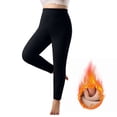 thumbnail image 1 of BXJX leggings for Women Fleece Lined- Tummy Control Winter High-Waist Stretchy Yoga leggings Black Size 4XL, 1 of 1