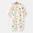 thumbnail image 1 of BXSRUTA Baby Long Sleeve Jumpsuit Soft Breathable Summer Animal Print Romper for Newborn Infant, 1 of 4