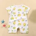 thumbnail image 1 of BXSRUTA Baby Onesie Newborn to 12 Months Sleeveless Cotton Soft Breathable Infant Romper Short Sleeve Everyday Wear, 1 of 4