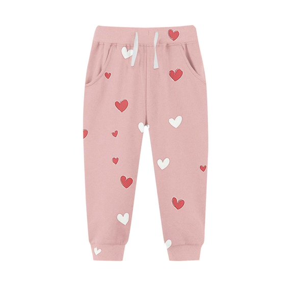 BXSRUTA Boys Girls Kids Jogger Sweatpants Elastic Waistband with Drawstring Pockets Fleece Lined Thickened Casual Sports Pants for Toddler Youth
