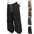 thumbnail image 1 of BXSRUTA Men's Jogger Pants With Pockets Elastic Waist Casual Sweatpants Thick Warm Athletic Hiking Bottles, 1 of 6