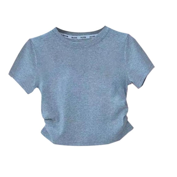 BXSRUTA Toddler & Big Girls Summer Tops Sleeveless Short Sleeve T-Shirts Soft Casual Kids Tees 1 Pack Multiple Sizes