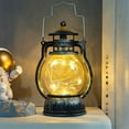 BXUIDJG Halloween Christmas Retro Small Oil Lamp Electronic Candle Lamp