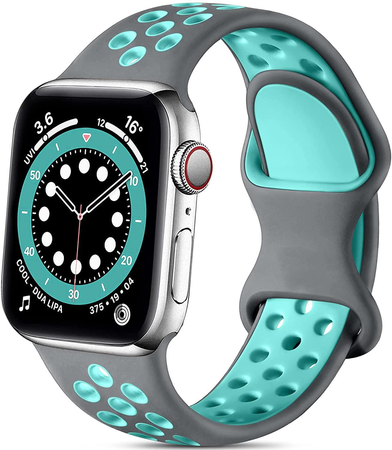 BXUXOHS 1-4Pack Nike Silicone Sport Band for Apple Watch