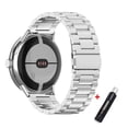 thumbnail image 1 of BXUXOHS (1Pack/2Pack) No Gaps Stainless steel Band for Google Pixel Watch Bands for Women Men, Link Metal Band Wristbands Butterfly Clasp Bracele Strap Accessories for Google Pixel Watch Bands, 1 of 10